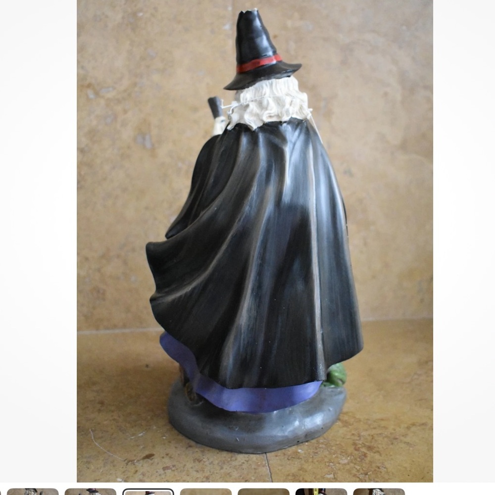 NWT 13” BEAUTIFUL WITCH STIRRING CAULDRON HALLOWEEN DECOR FIGURE FIGURINE STATUE - Picture 4 of 8